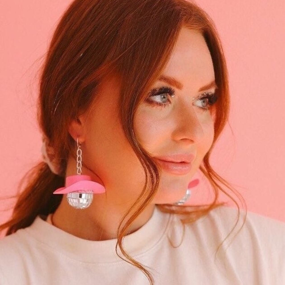 Disco Cowgirl Earrings - Spacey Kacey - Picture 2 of 2
